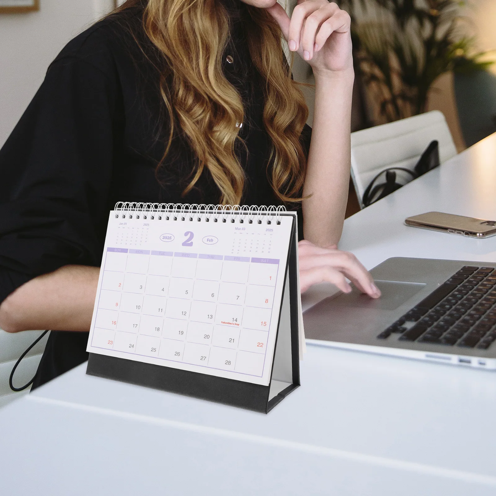

Simple Desk Calendar 2025 Mini Planner Cute Portable Flip Foldable Office Home School Decorative Mini Calendar For Desk