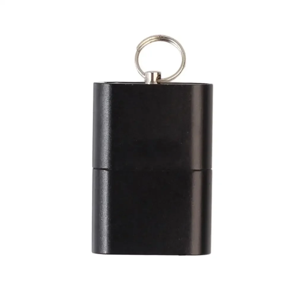 3-1Pcs Ultra-thin Mini Aluminium Alloy 480 Mbps USB 2.0 T Flash TF Micro SD Memory Card Reader Adapter （No TF Card）