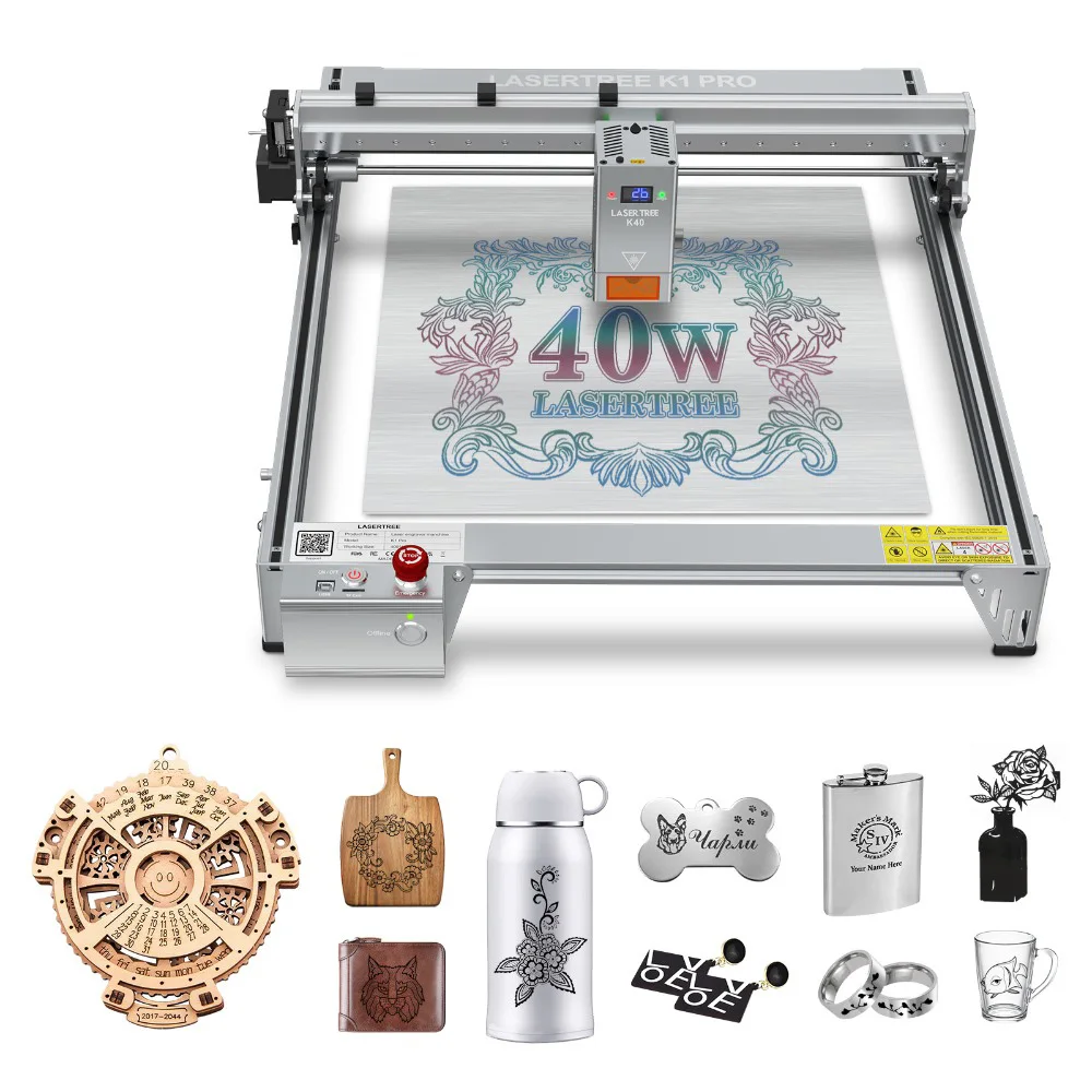

Applicable toLASER TREE K1 PRO 40W 4040 Metal CNC Cutting Wood Diode Laser Engraving Machine Leaf Lazer Engraver for Tumblers Ce