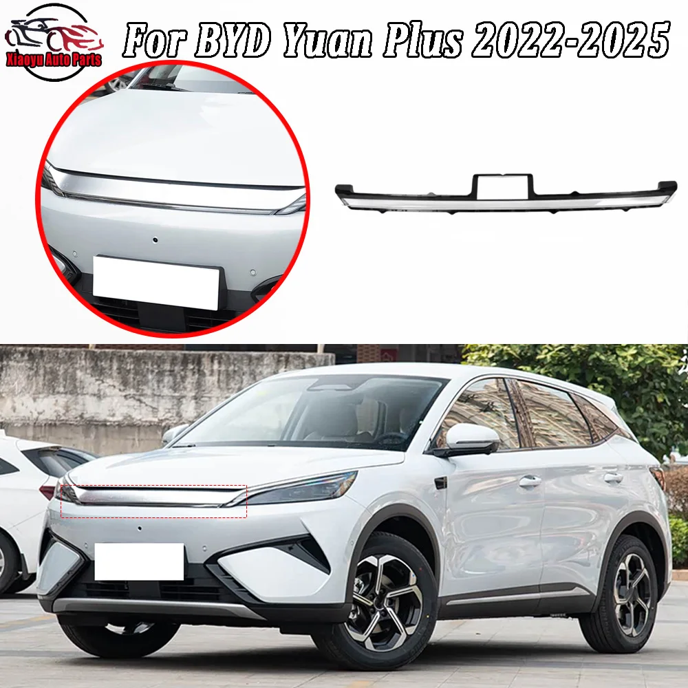 

Through Light Bar For BYD 2022 2023-2025 Yuan Plus Headlamp Cover Transparent Lampshade Headlight Shell Mask Lens Plexiglass