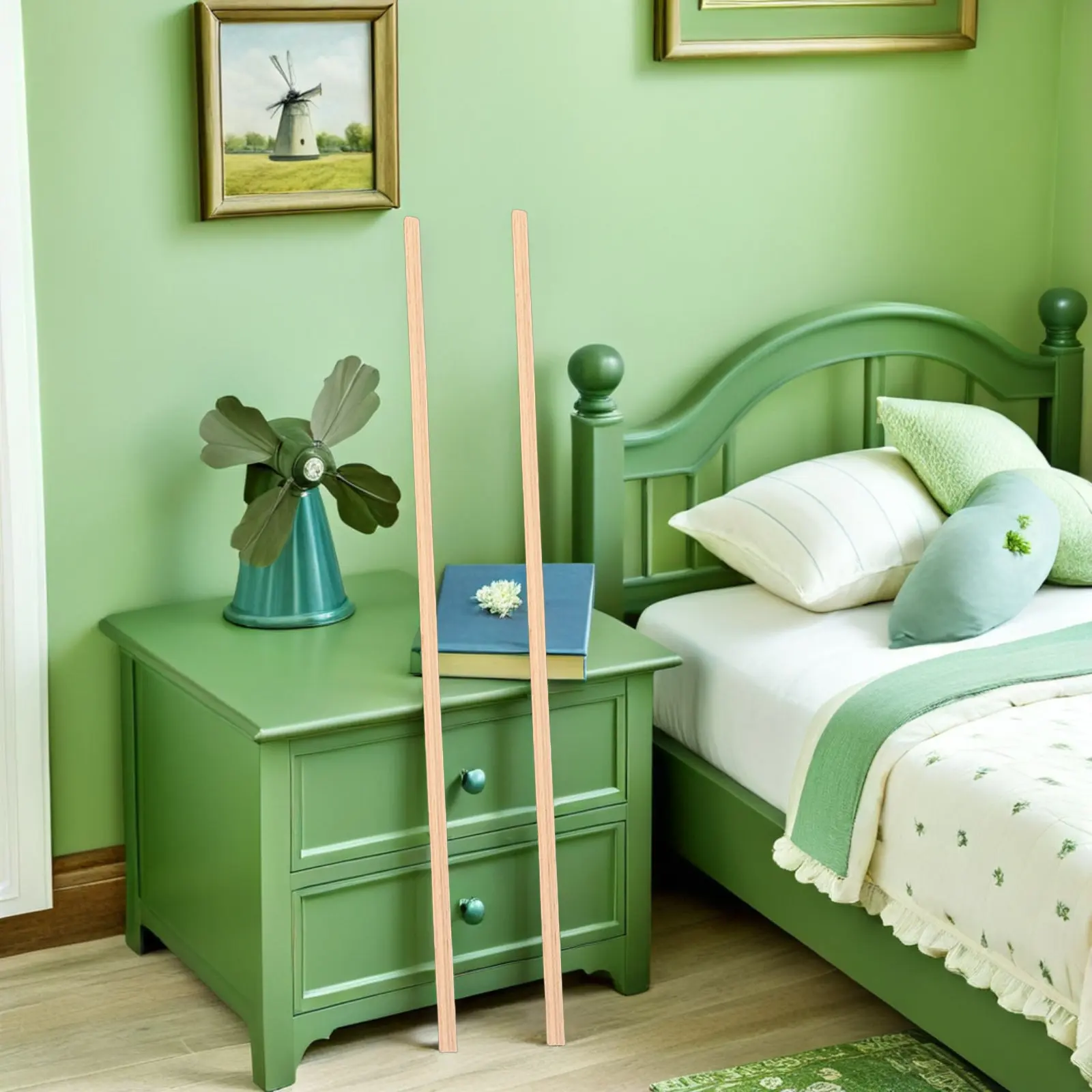 

5Pcs Wooden Door Trim Molding Baseboard for Mini Houses Dollhouse Building Supplies Wall Border Strip Decorative Skirting Board