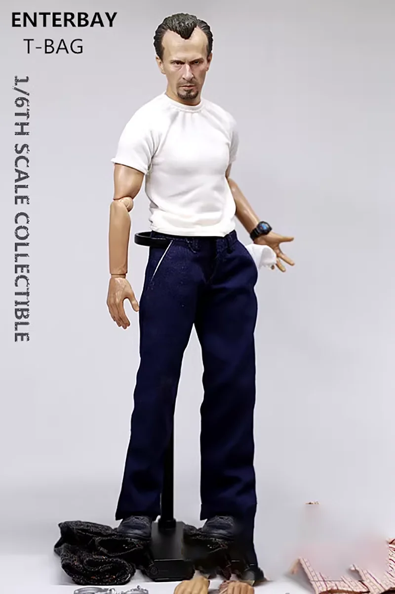 Original ENTERBAY 1/6 jailbreak villain T-BAG HT classic doll criminal action figure model Toys 12 inch scene ornament