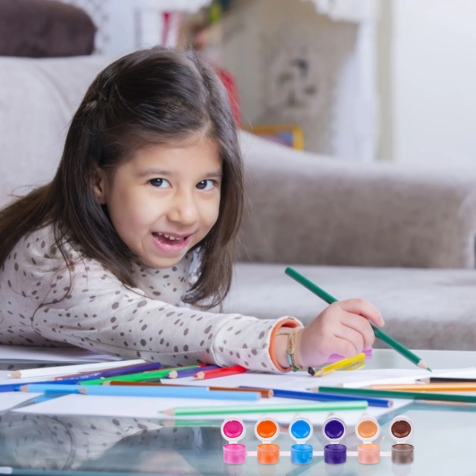 40pcs Empty Paint Pots Clear Storage Containers Mini Palette Strips Plastic ganization Boxes For Glitter Powder Supplies