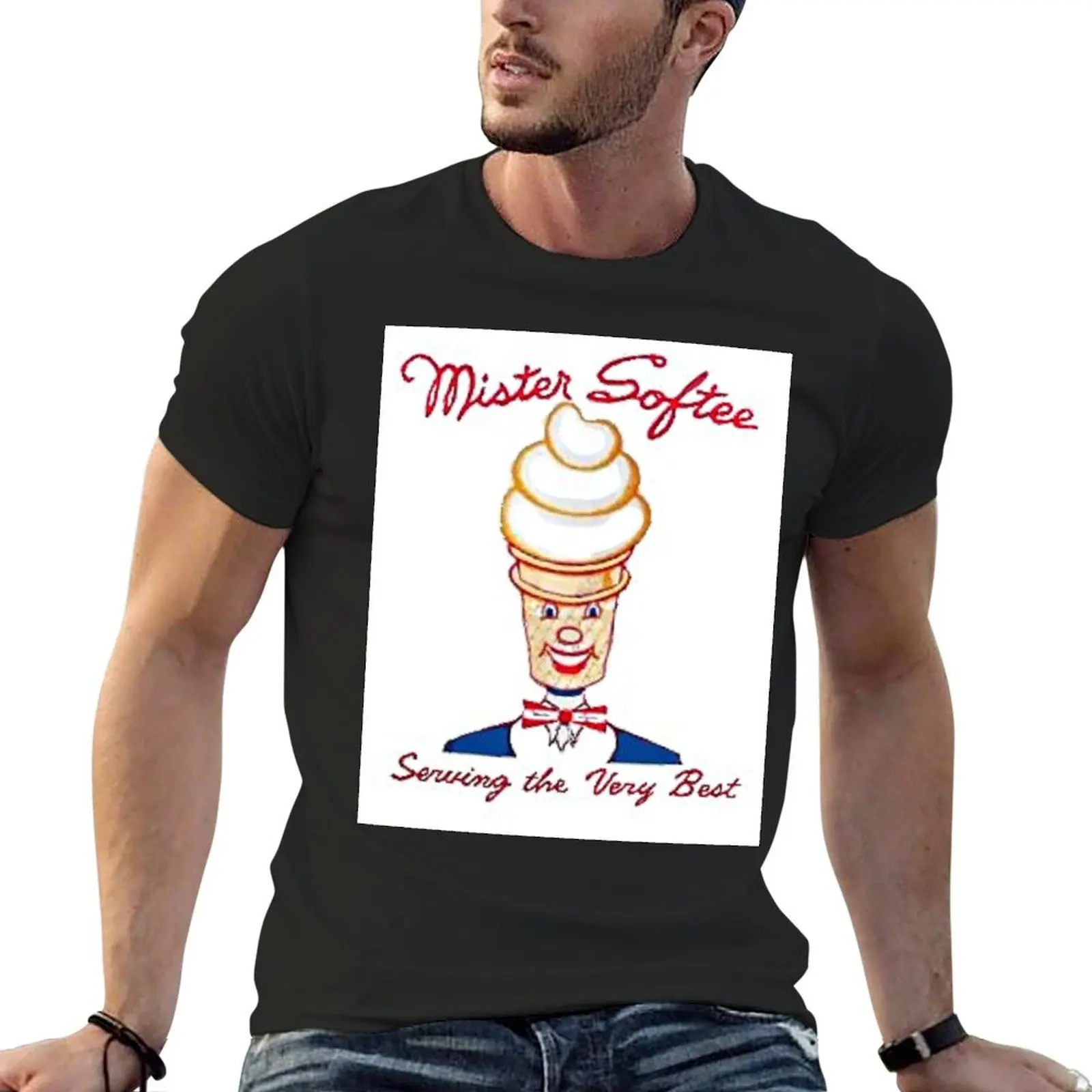 RETRO MISTER SOFTEE TSTARK REPLICA T-Shirt graphic shirts Aesthetic clothing clothing for men