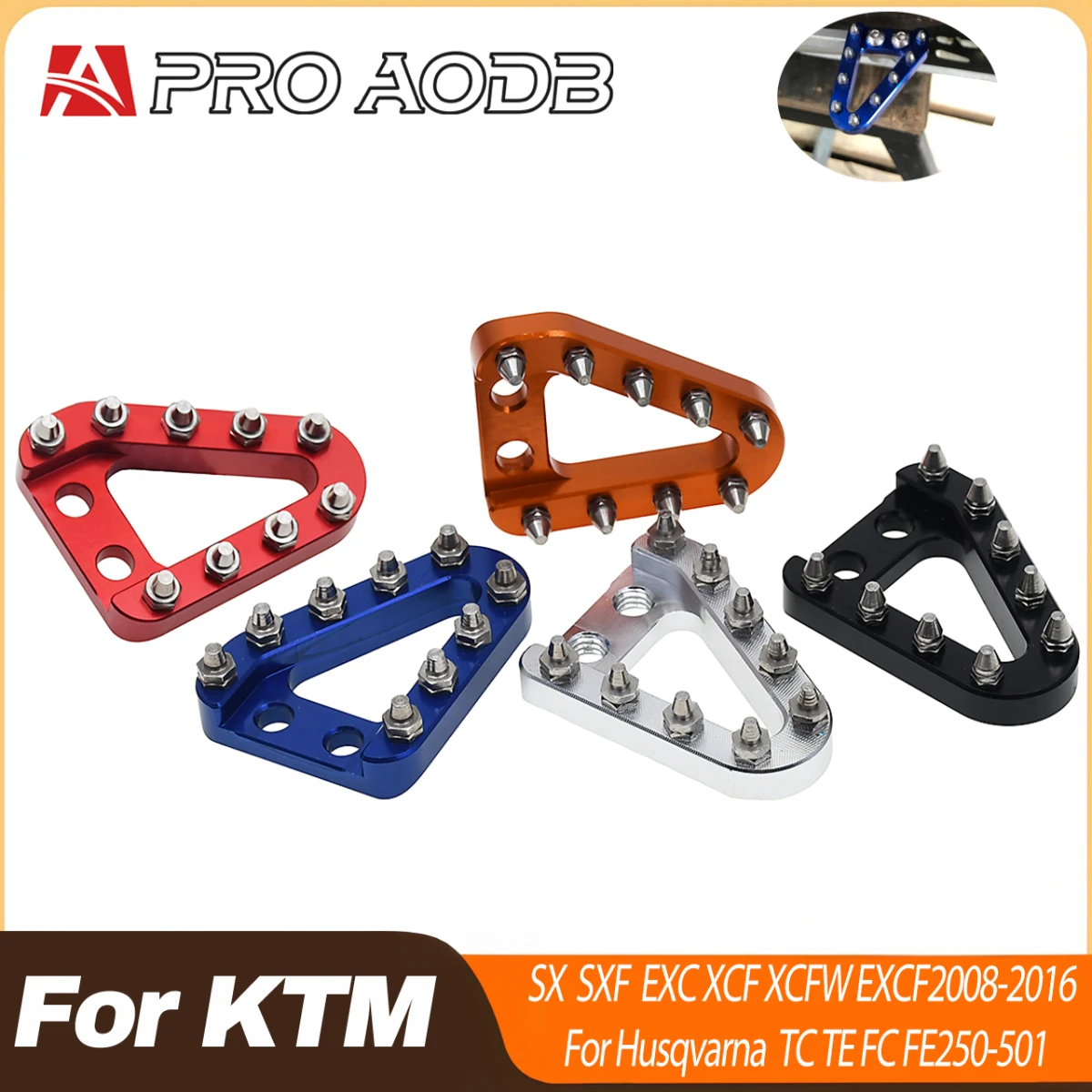 CNC Rear Brake Pedal Step Plate Tip For KTM SX SXF EXC XCF XC XCW XCFW EXCF For Husqvarna TC TE FC FE For GasGas EX EC EX-F EC-F