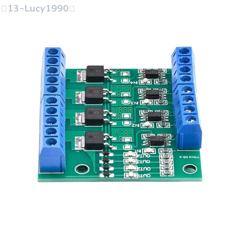 【CCA13】1Pcs Optocoupler Isolated Driver Board For LED Lighting & DC Motor Control 4-Channel PWM MOSFET Switch Controller
