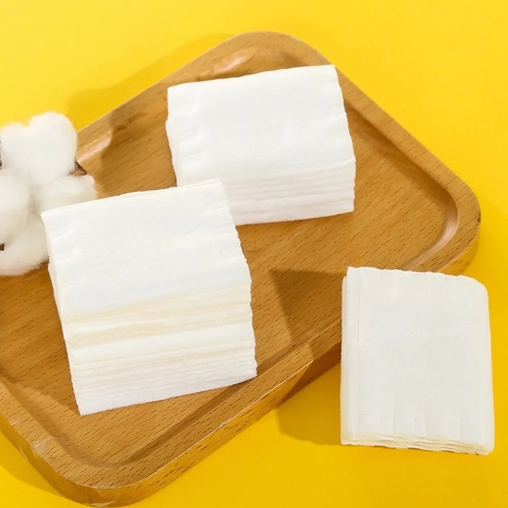 222 pièces coton naturel beauté maquillage coton Double face épais tampons de coton économie d'eau jetable démaquillage coton