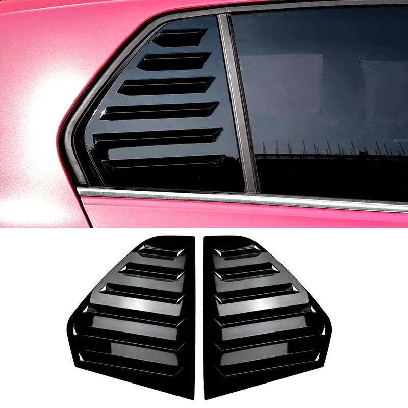 

For Volkswagen VW Golf 8 MK8 2020+ Car Rear Window Shutter Cover Trim Window Louver Side Vent Trim Decoration Auto Accessories