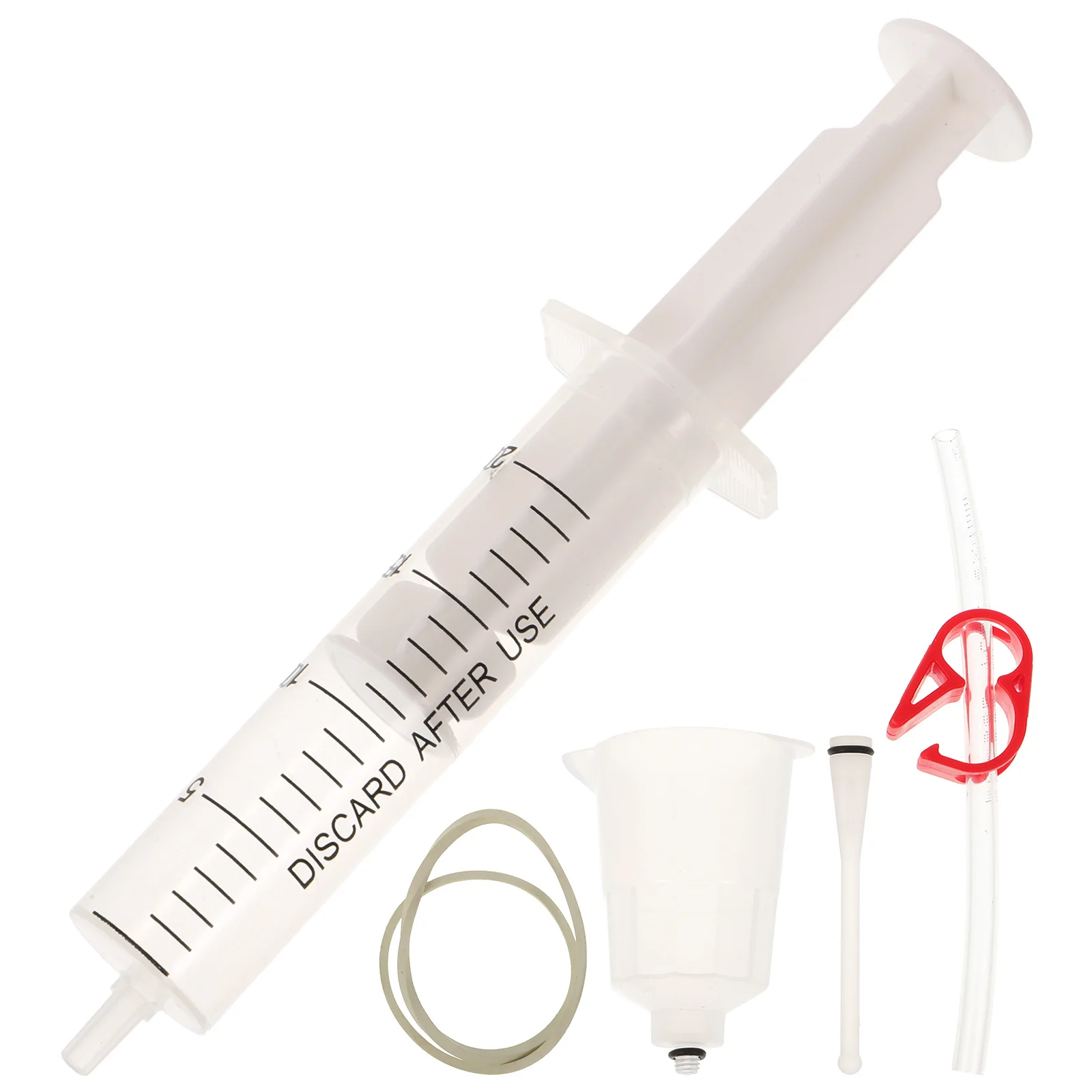 

5pcs Hydraulic Disc Brake Tool Set Rubber Band Tube Syringe Funnels Brake Oil Refill Tool For Road Mountain Bike Bleed Kit