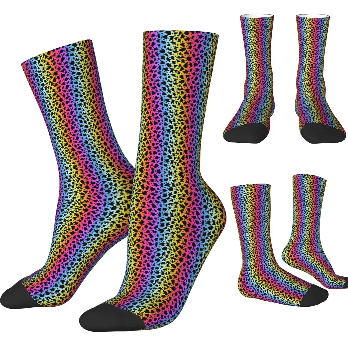 Coloful Spots Socks Spring Stockings Gothic Couple Soft Socks Graphic Climbing Anti Bacterial Socks