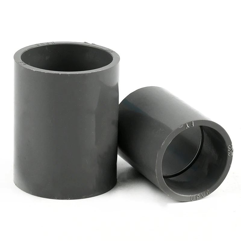 20/25/32/40/50mm Szare złącza proste z PVC Złącza do rur wodnych Złącza do rur wodnych do nawadniania Adapte do akwarium
