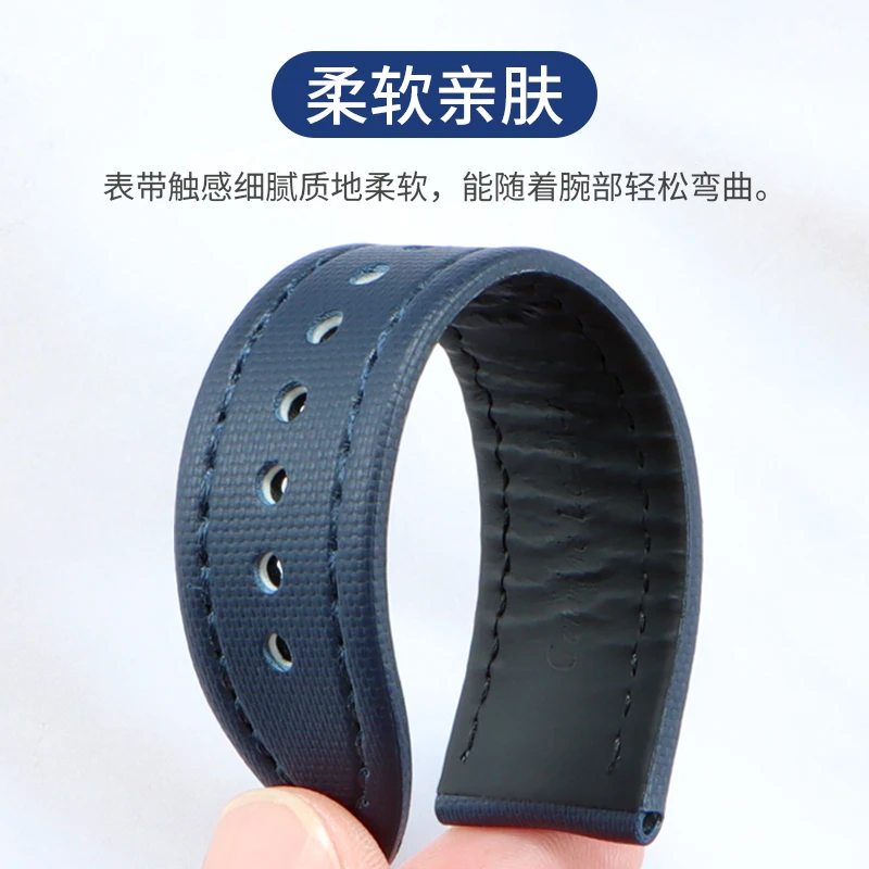 BRETA-Correa de nailon de alta calidad para reloj, correa de reloj impermeable de 20mm, 22mm, 23mm para 50 brazas, 5000/5015A/5010/5200, Mando Aéreo VILLERET