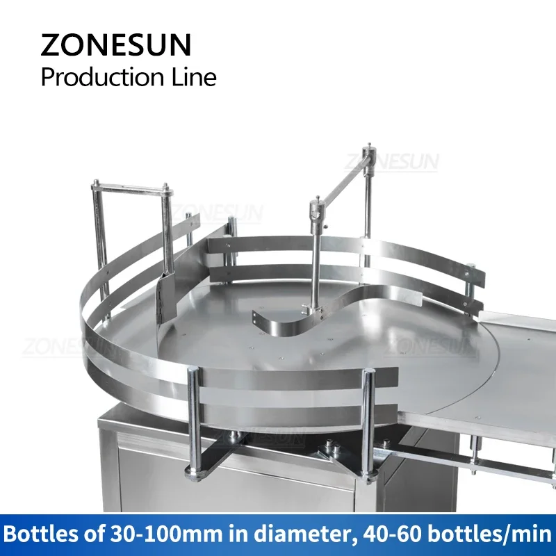 ZONESUN ZS-FMYG1 Auto Auger Filling Capping Production Line Screw Bottle Cap Servo Motor Filling Machine auto Feeder