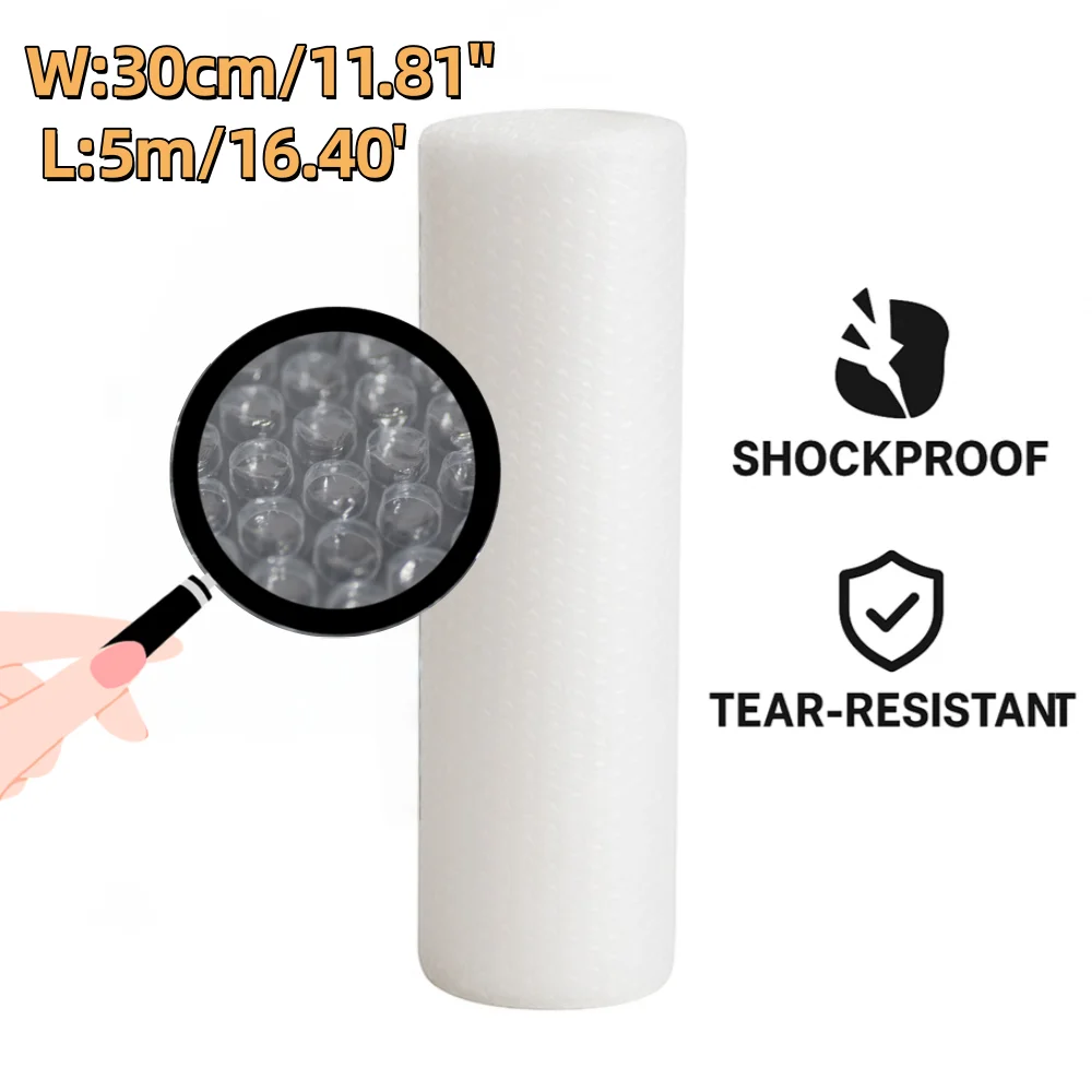 30cm x 5m Ecommerce Bubble Wrap Roll Premium Lightweight Void Fill Cushioning for Jewelry Ceramics Delicate Items Shipping