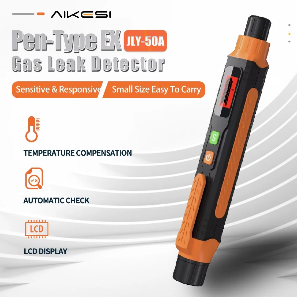 AIKESI JLY-50A ในประเทศเครื่องตรวจจับแก๊สรั่วแบบพกพาเครื่องตรวจจับก๊าซแอมโมเนียรั่วห้องครัวทําอาหารเครื่องตรวจจับแก๊สรั่ว