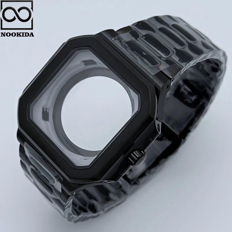 NOOKIDA 42 мм квадратный корпус из нержавеющей стали 316L с сапфировым стеклом для циферблата 29,5 мм для NH35/NH36/4R аксессуары, механизмы