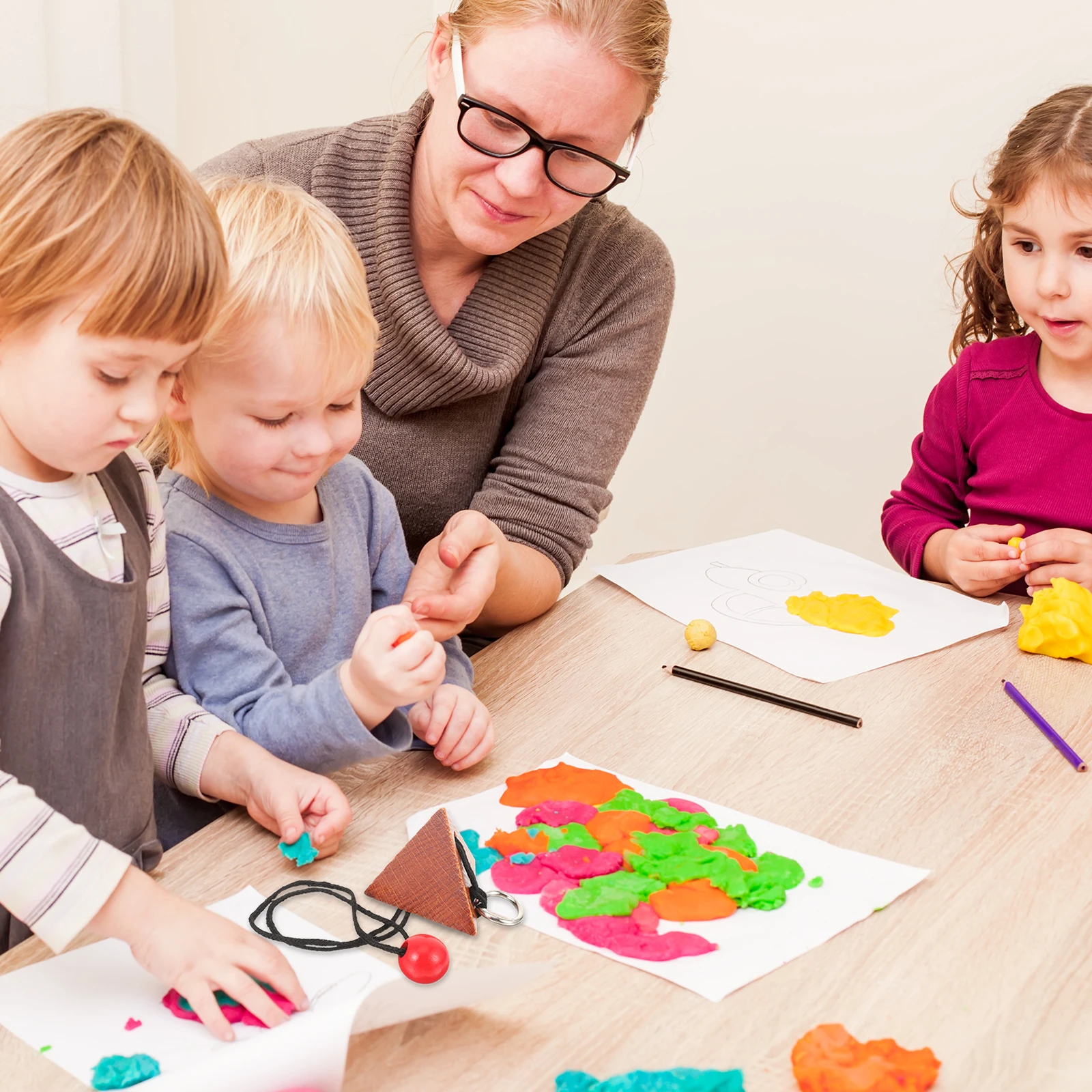 나무 잠금 해제 장난감 두뇌 운동 퍼즐 게임 교육 지능 성인 티저 휴대용 편안한 장난감 맞물려