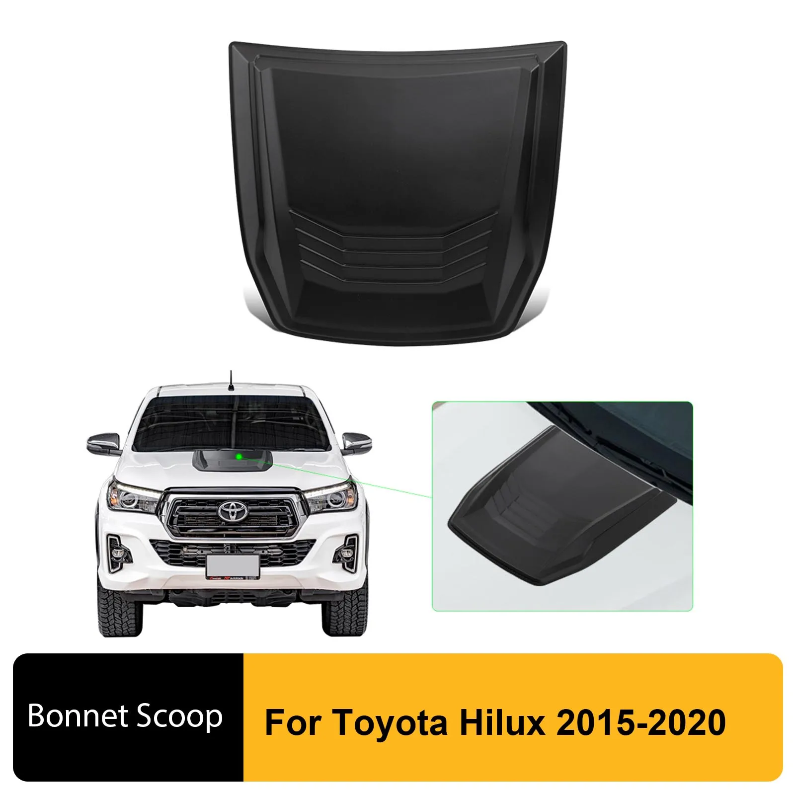 Car Bonnet Scoop Hood Cover Air Vent Bonnet Cover For toyota hilux Revo 2015 2016 2017 2018 2019 2020