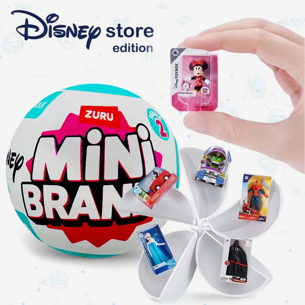 Disney 5-сюрприз Zuru Mini Brands Toys Surprise Zuru Mini Brands Toy Оригинальные миниатюрные игрушки Mystery Anime слепая коробка Симпатичные подарки