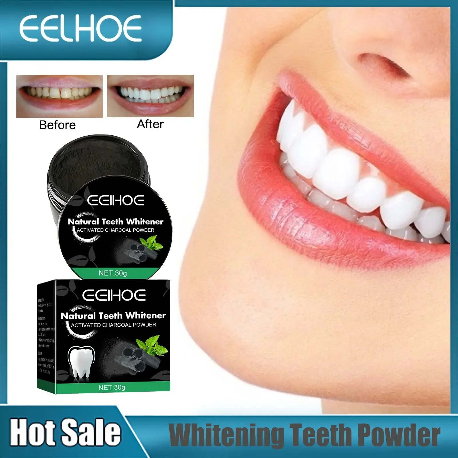 

Charcoal Teeth Whitening Powder Yellow Tooth Tartar Removal Plaque Stains Oral Cleansing Fresh Breath Dental Hygiene Toothpaste