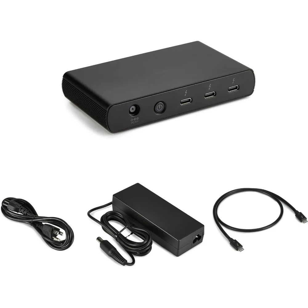 محطة إرساء Thunderbolt 4/USB4، شاشة مزدوجة 4K، شحن 85 وات، تصميم مدمج لأجهزة الكمبيوتر المحمولة #5