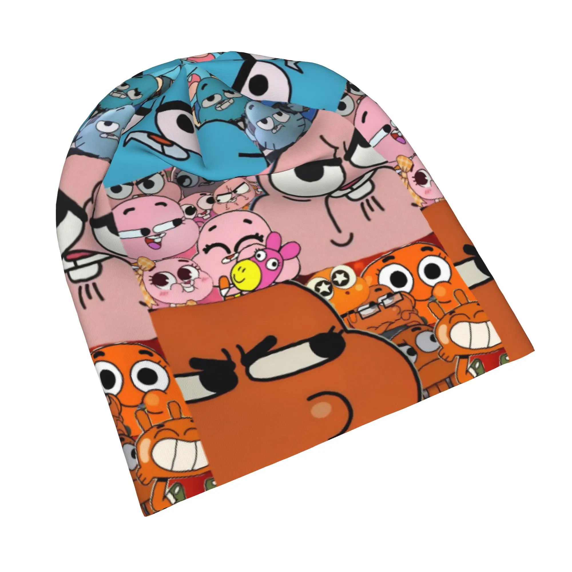 Anaise Gumballs Darwins Caps Amazings Gumballs Hip Hop Unisex Street Skullies Beanies Hats Spring Warm Dual-use Bonnet Hat
