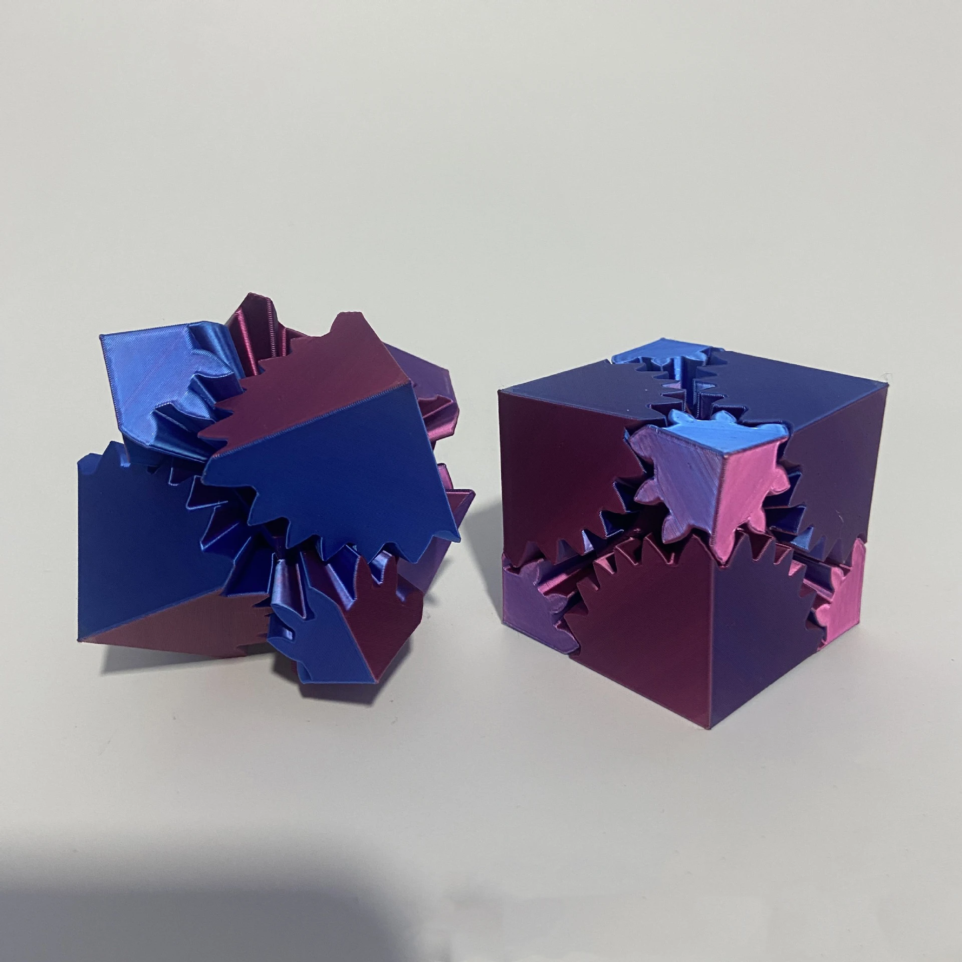 1 Uds. Nuevo juguete impreso en 3D, bola de engranaje creativo, cubo para aliviar el estrés, juguete relajante giratorio para decoración de escritorio, juguete de descompresión