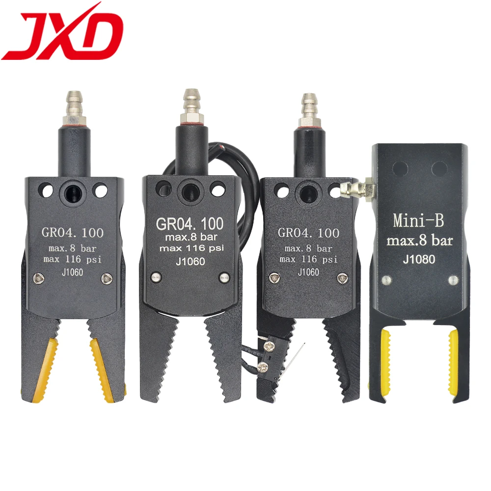 

JXD Mini Manipulator Parallel Finger Pneumatic Gripper MINI-A/B/C/E/AG/AL Sprue Fixture With Silicone Sleeve