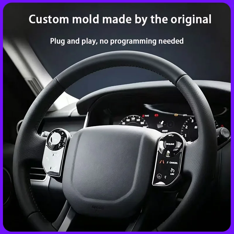 Steering Wheel Touch Buttons For Range Rover Sport L494  Vogue L405 Discovery 5 L462 Multimedia Square Control
