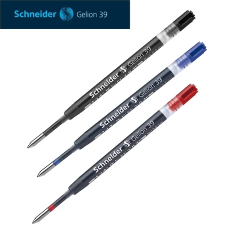 3Pcs Schneider Gelion39 Gel Ink Pen Refill 3 Colors 0.4mm Black /Blue /Red Colors Office and School Supplies