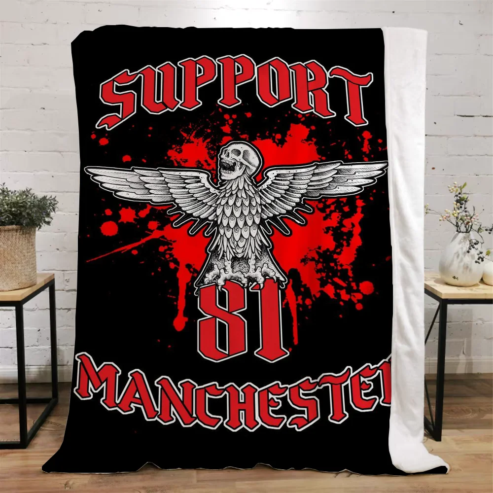 Hells Angels Bed Blankets & Throw Blanket Fluffy Knitted Plaid Home and Decoration Microfiber Bedding Beach Towel Knee Soft Nap