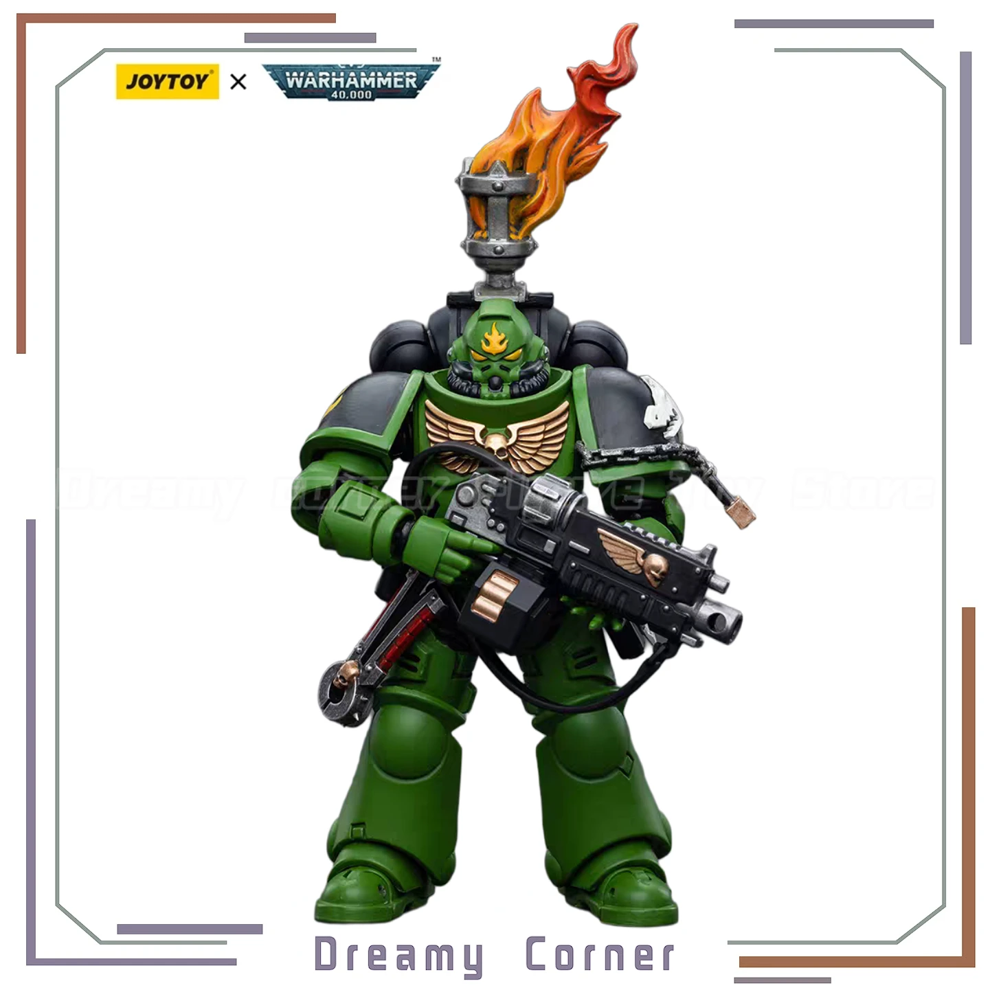 

【В наличии】Фигурка JOYTOY Warhammer 40K Salamanders Intercessors Sergeant Tsek'gan, масштаб 1/18, модель, игрушка, украшение