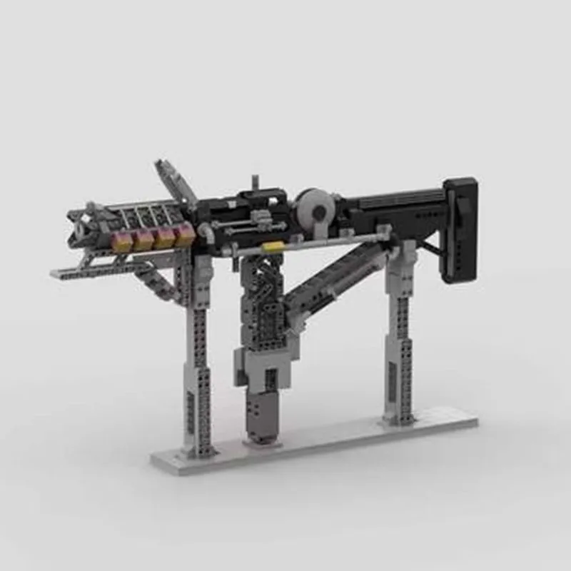 

MOC Military Pistol and Submachine Gun Stand Building Block Spades A Puzzle Assembly Children's Bricks Collection Hobby Toy