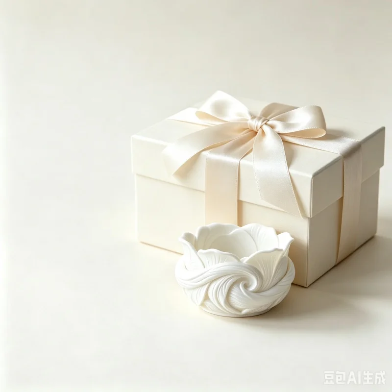 3D Printed White Rose Petal Resin Storage Bowl Cosmetic Makeup Organizer Bathroom Vanity Tabletop Decor Figurine