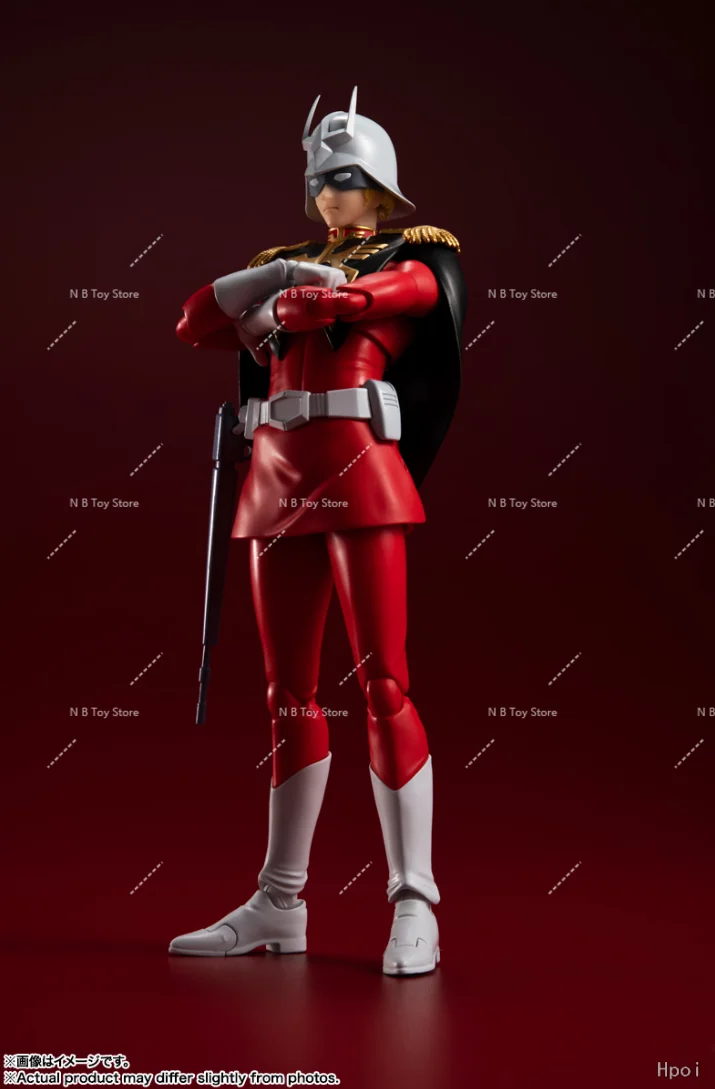 오리지널 반다이 S.H.Figuarts SHF 샤르 아즈나블 모빌 슈트 레드 코멧 제온 공국의 에이스 파일럿 재고 모델 장난감