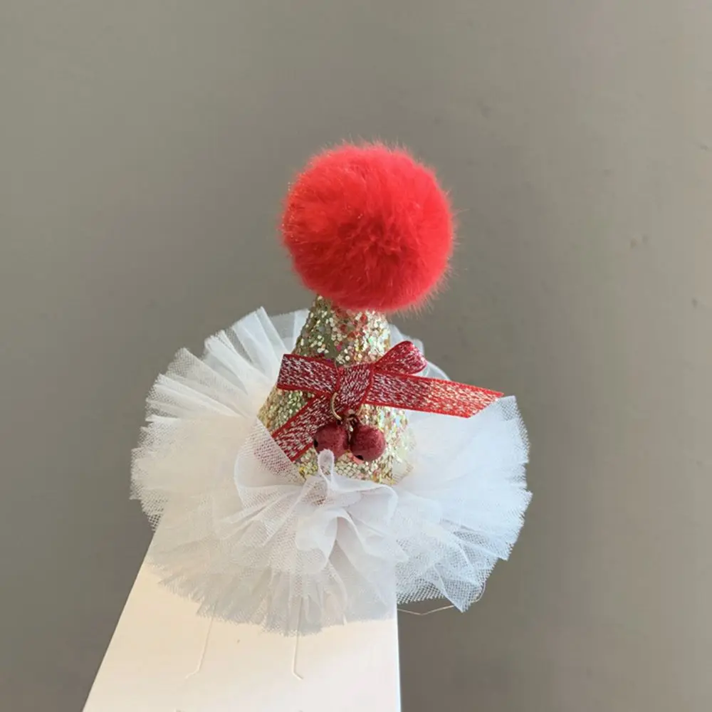 

Snowflake Alloy Christmas Decoration Hair Accessories Christmas Hair Clip Korean Style Headwear Christmas Hat Hairpin