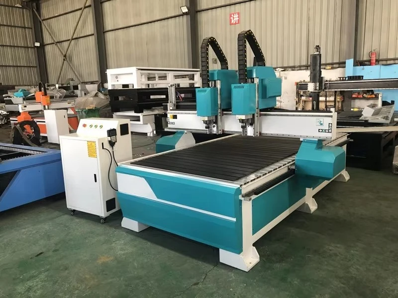 2024 New Cnc Router Double Head Heavy Woodworking Engraving Machine Automatic Multifunction