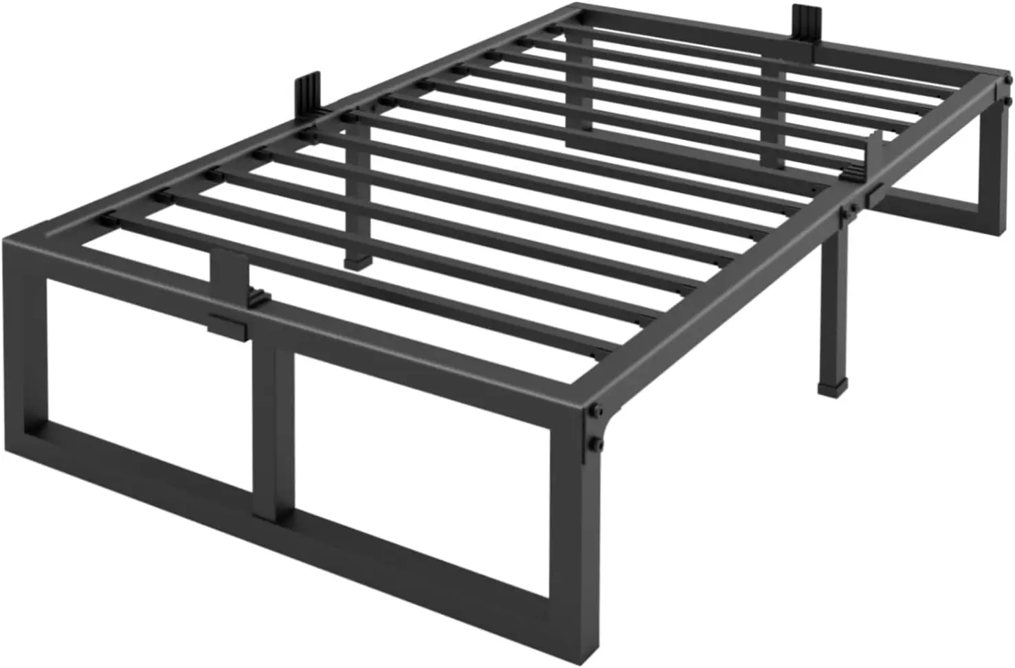 

Twin XL Bed Frame, 14' Heavy Duty Metal Platform, 3500 lbs Capacity, No Box Spring Needed, Noise Free, Non-Slip, Easy Assembly