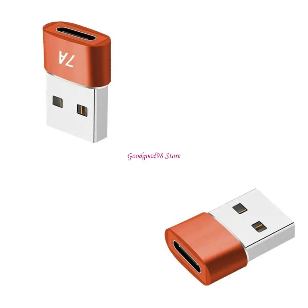 

USB Type C Female To USB Male Metal Adapter 6 a Fast Charging Converters Compactly Design Universal Device Compatibility W8EC