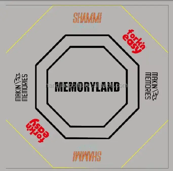 حار بيع MMA قفص 8 م * 8 م * 1 م المثمن لوحة الجدار مع أقفاص المنافسة المنصة للبيع #2