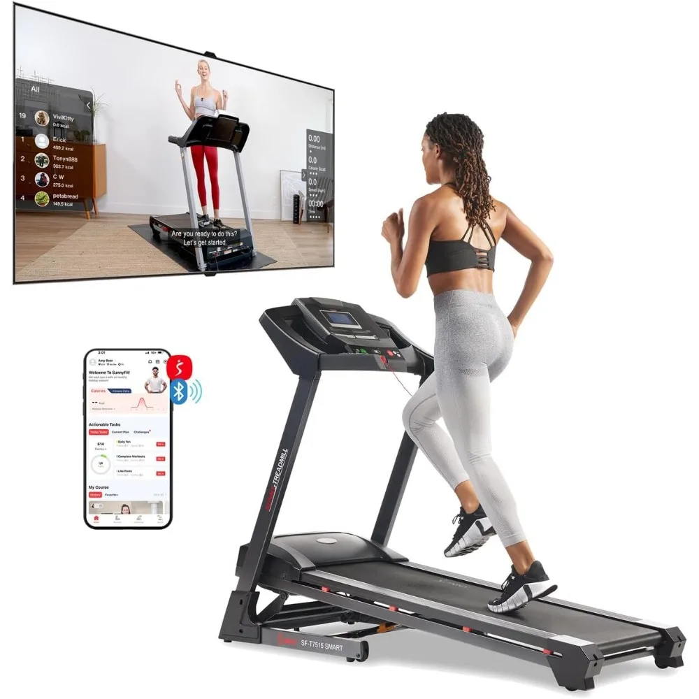 

Premium Foldable Treadmill for Home, Running or Walking with Auto Incline, Shock Absorption, Digital Display, App Connection