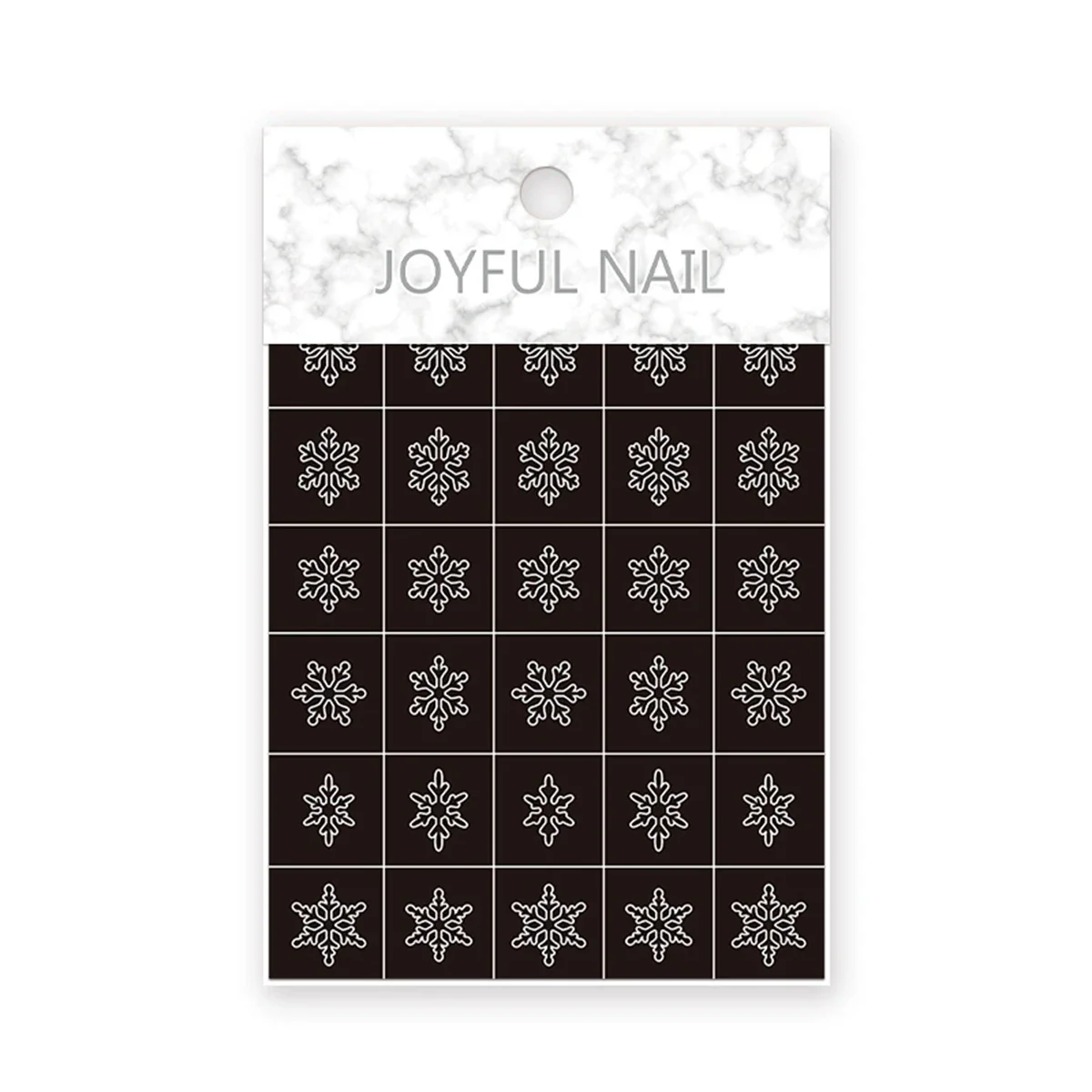 Hollow Snowflake Nail Art Stickers Spray Painted Christmas Style Love Cross Bow Snowflake Pattern Nail Decoration Decals