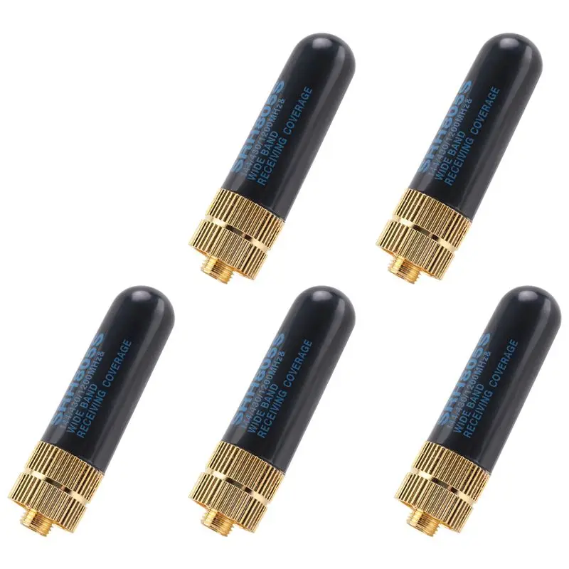 

[AAAE 2026] 5PCS/LOT Dual Band UHF+VHF SRH805S SMA Female Antenna For Baofeng Uv-5R BF-888S Uv-82 UV-5RA Uv-5Re TK3107 2107 10W