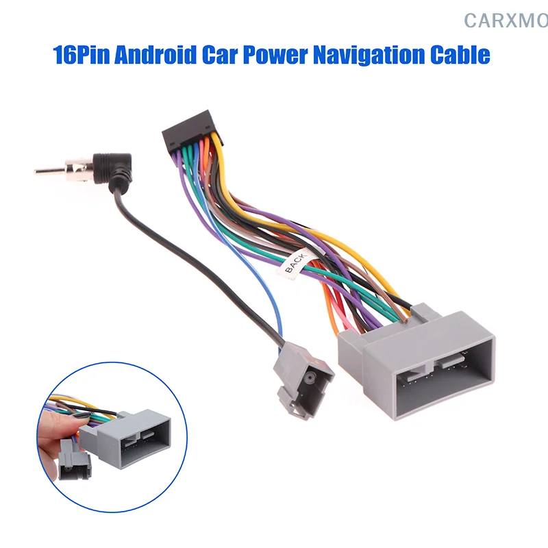 Android Car Power Navigation Cable 16PIN Modified Line Adapter For Honda Fit CITY CRV/HRV JAZZ Harness Line Accessories