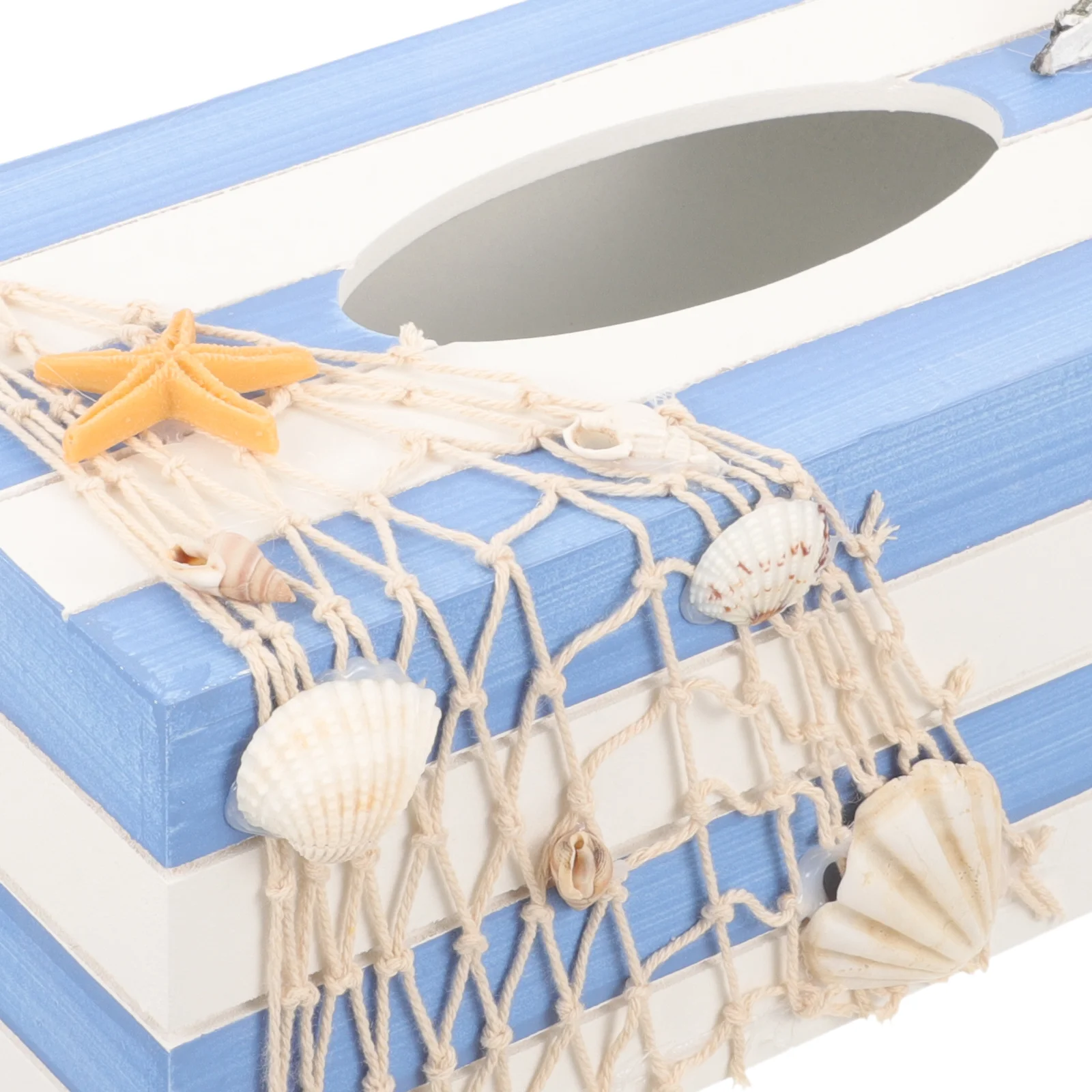 

1pc Tissue Box Cover Mediterranean Style Napkin Holder For Home Office Bedroom Car Wooden Tissue Box Holder Desktop