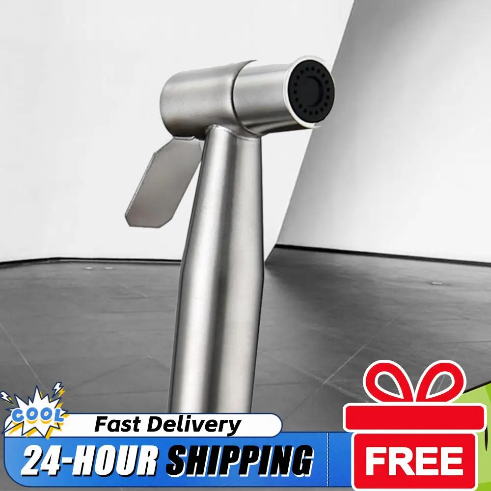 

Ручной душ-биде из нержавеющей стали с 2-ходовым переключателем, шлангом и держателем для биде-крана, распылитель для унитаза-биде