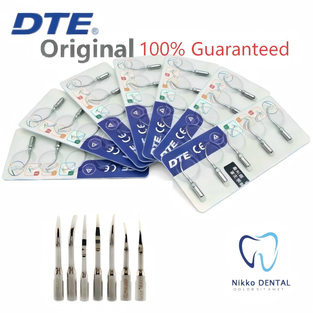 Puntas de depurador dental Woodpecker originales GD1, GD2, GD3, GD4, GD5, PD1, PD3 compatibles con el pieza de mano del depurador DTE 7H, DTE 7L