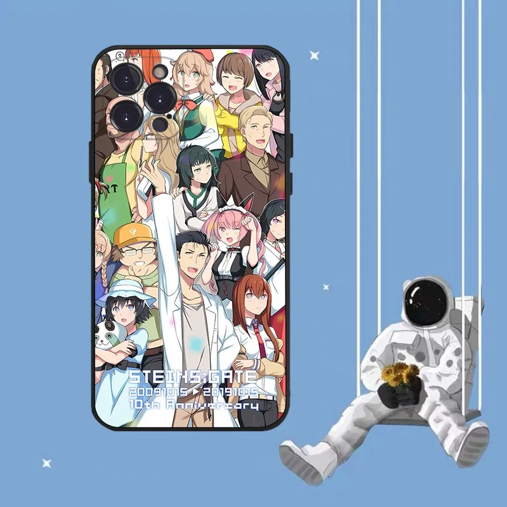 Steins Gate Phone Case For iPhone 15 14 11 12 13 Mini Pro XS Max Cover 6 7 8 Plus X XR SE 2020 Funda Shell