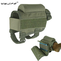 VULPO Tactical Butt Stock Rifle Cheek Rest Riser Pad Bullet Holder Nylon Riser Pad Ammo Cartridges Bag Hunting Rifle Accessory