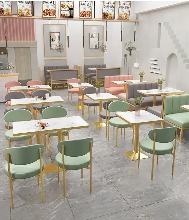 Personalizar cabinas cafetería restaurante asientos muebles PU cabina de cuero marco de metal sofá banco asiento